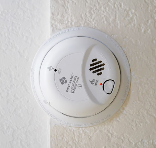 Airbnb basement safety smoke detector