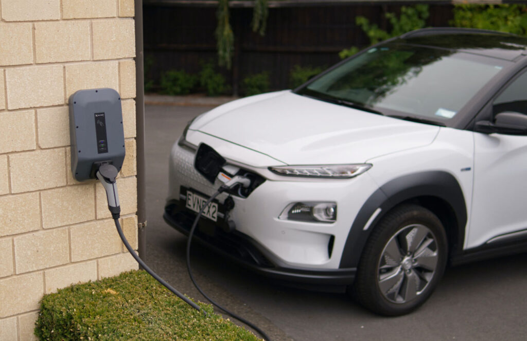 Installation process of an EV charger at Airbnb