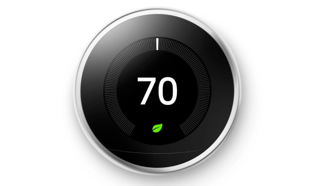 Google Nest Learning Thermostat - runner up for best airbnb thermostat